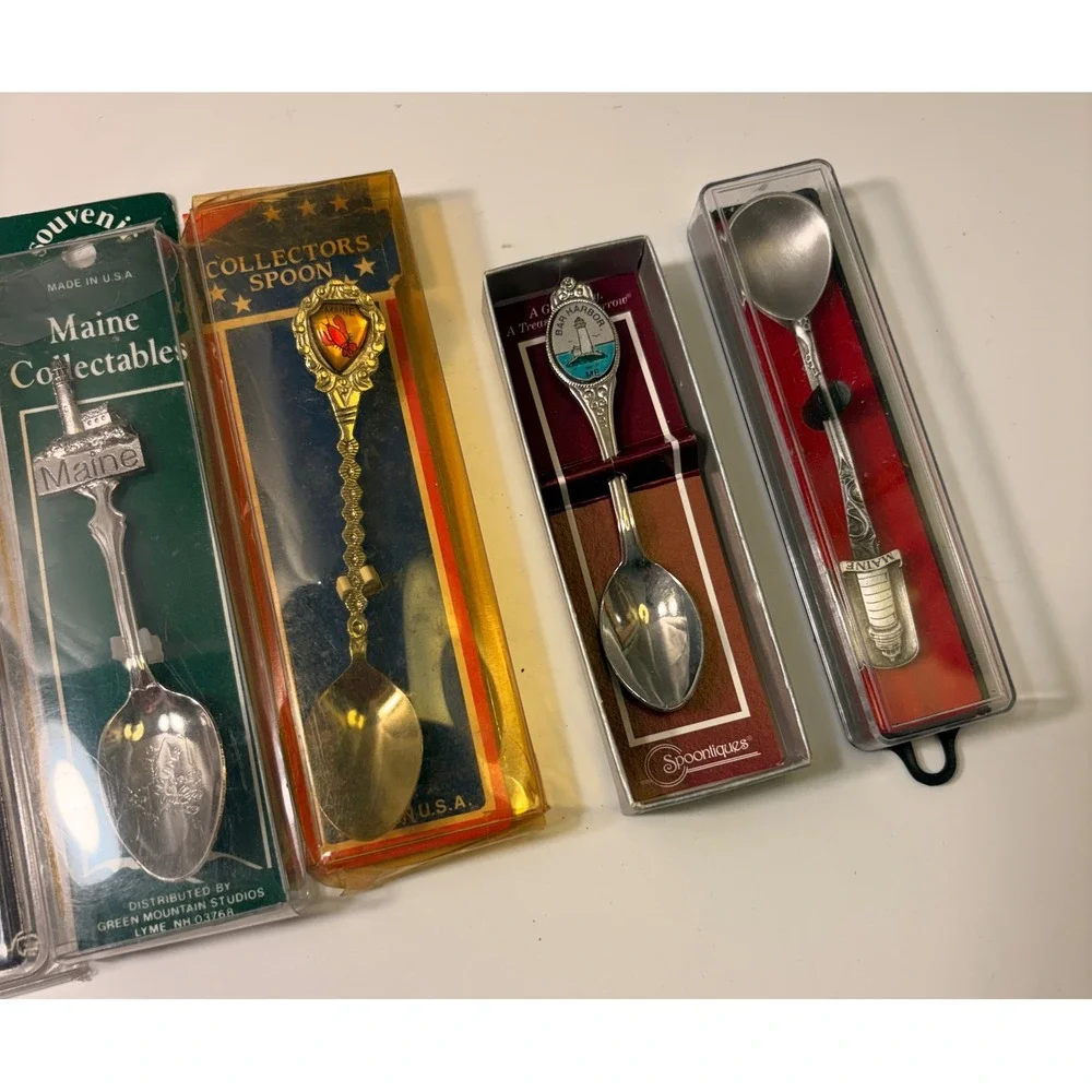 Vintage Souvenir Collector Spoon Lot 73+ Pcs States National Parks Hershey Pewte